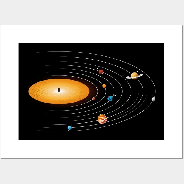 Solar System Vinyl Music by Tobe Fonseca Wall Art by Tobe_Fonseca